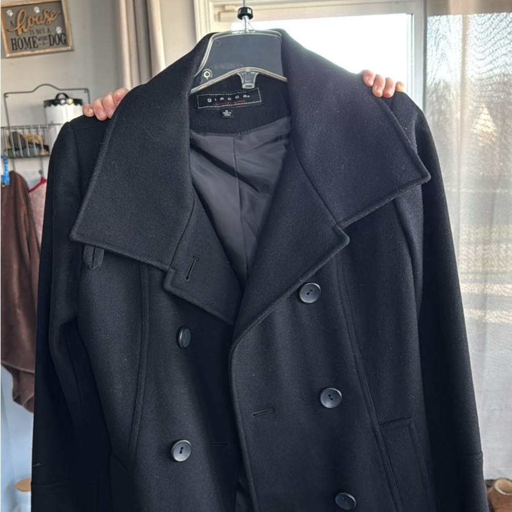 Like New!
Women Giacca Black Pea Coat Size Med